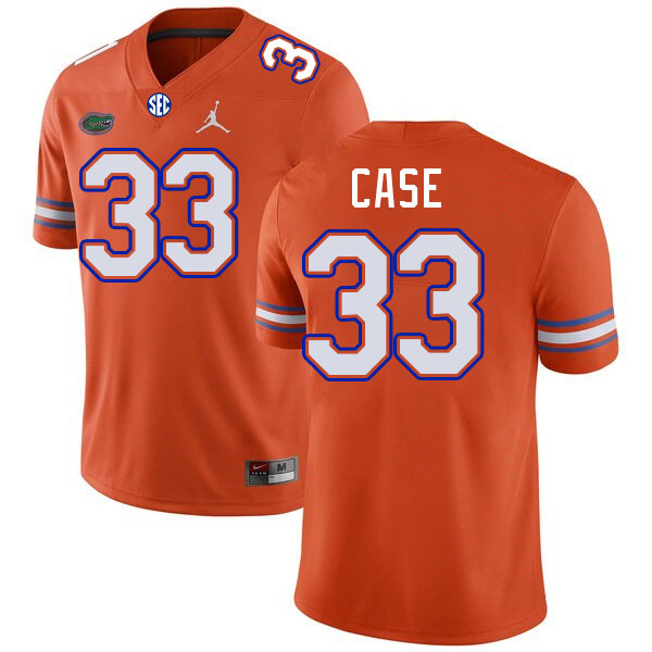 Florida Gators #33 Brian Case College Football Jerseys Stitched-Orange